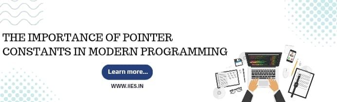 The Importance of Pointer Constants in Modern Programming