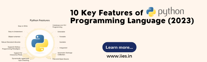 10 Key Features of Python Programming Language (2023) - IIES