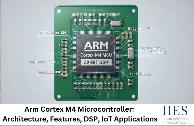 Arm Cortex M4 Microcontroller Architecture, Features, DSP, IoT Applications