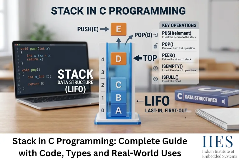 Stack in C Programming: Complete Guide with Code, Types and Real-World Uses