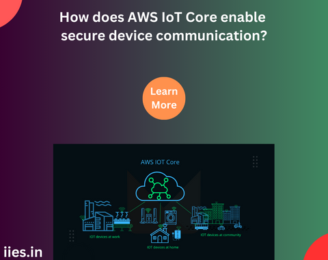 How does AWS IoT Core enable secure device communication?