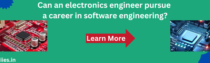 Can an electronics engineer pursue a career in software engineering?