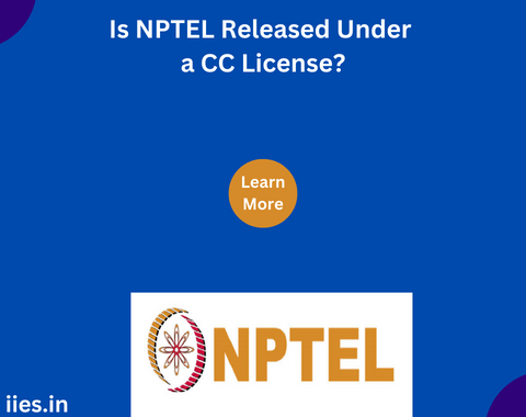 Is NPTEL Released Under a CC License?