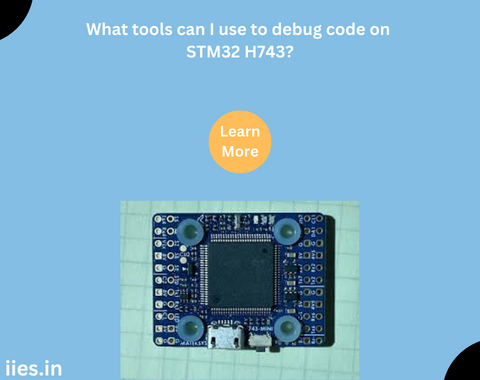 What tools can I use to debug code on STM32 H743?