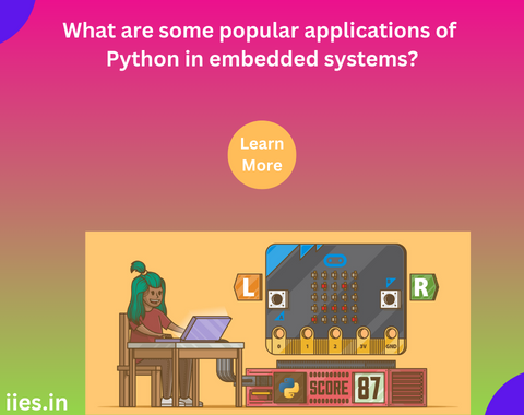 What are some popular applications of Python in embedded systems?