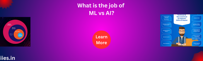 What is the job of ML vs AI?