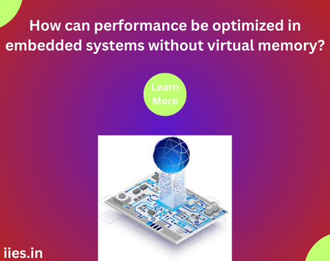 How can performance be optimized in embedded systems without virtual memory?