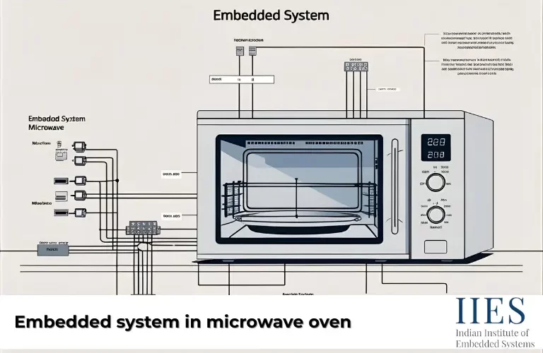 Embedded system in microwave oven diagram