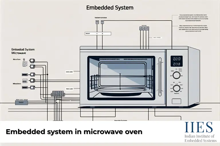 Embedded system in microwave oven diagram