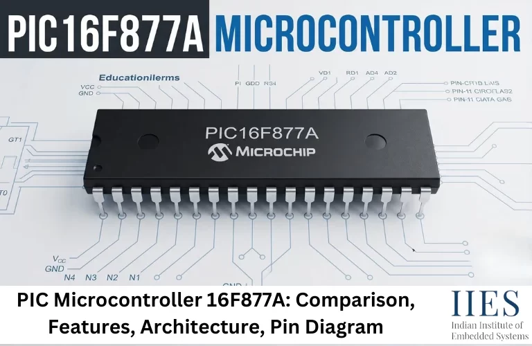 PIC Microcontroller 16F877A Comparison, Features, Architecture, Pin Diagram