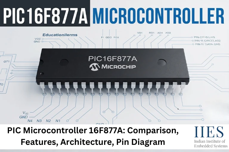 PIC Microcontroller 16F877A Comparison, Features, Architecture, Pin Diagram