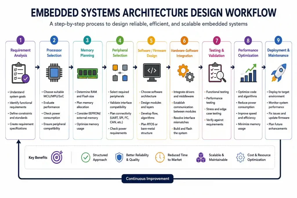 Embedded Systems Architecture Design Workflow Step-by-Step Development Process