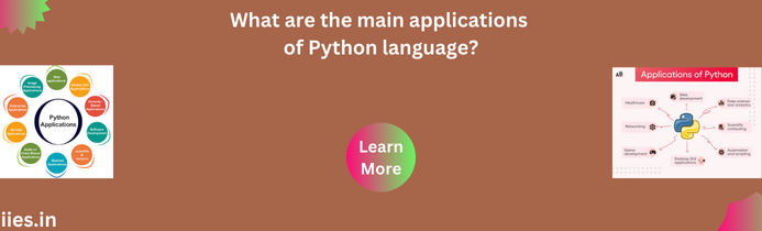 What are the main applications of Python language?