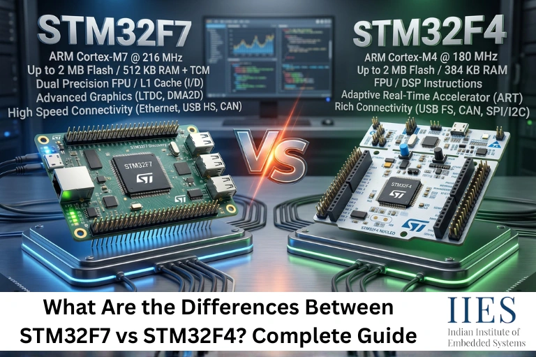 What Are the Differences Between STM32F7 vs STM32F4