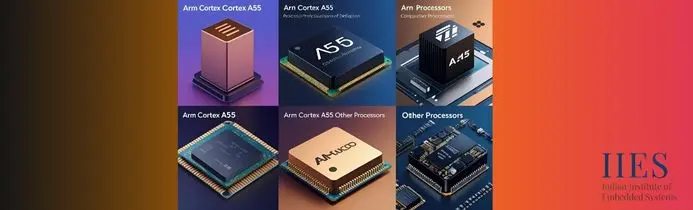 Arm Cortex A55 vs other processors chart for embedded systems training insights