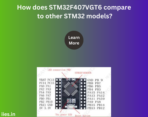 How does STM32F407VGT6 compare to other STM32 models?