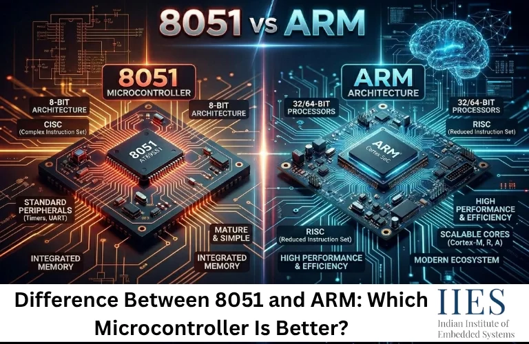 Difference Between 8051 and ARM