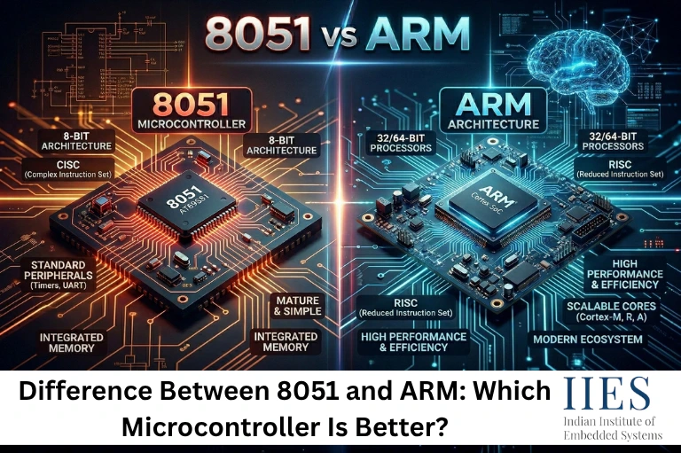 Difference Between 8051 and ARM
