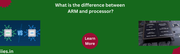 What is the difference between ARM and processor?