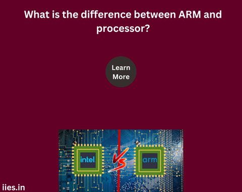 What is the difference between ARM and processor?