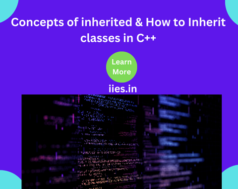 Concepts of inherited & How to Inherit classes in C++