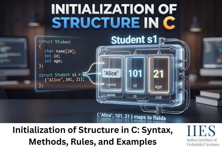 Initialization of Structure in C Syntax, Methods, Rules, and Examples