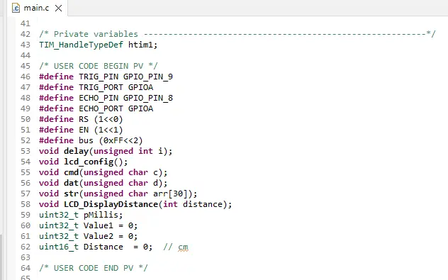 Ultrasonic Sensor and STM32F401RE