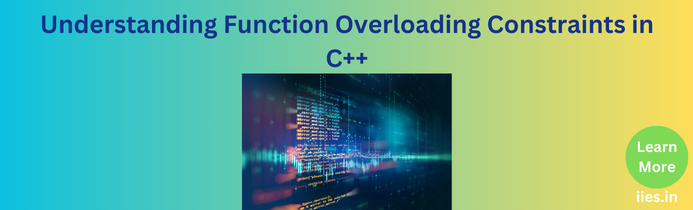 Functions that cannot be overloaded in c++