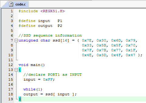 SSD Interface C language Code