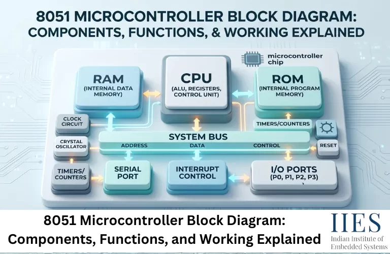 8051 Microcontroller Block Diagram Components, Functions, and Working Explained