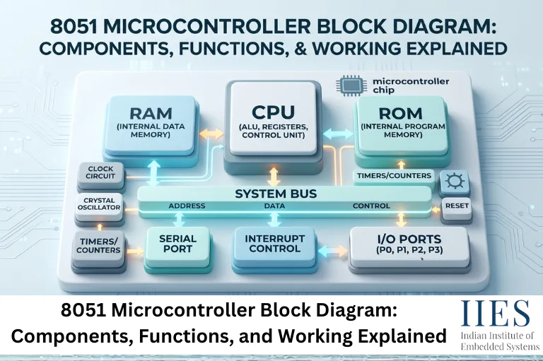 8051 Microcontroller Block Diagram Components, Functions, and Working Explained