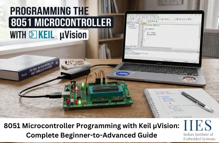 8051 Microcontroller Programming with Keil µVision Complete Beginner-to-Advanced Guide
