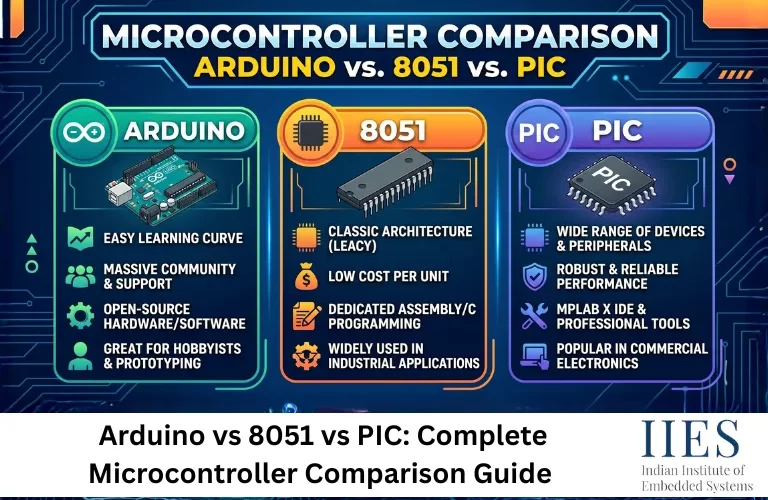 Arduino vs 8051 vs PIC