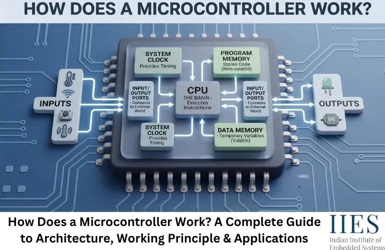 How Does a Microcontroller Work A Complete Guide to Architecture, Working Principle & Applications