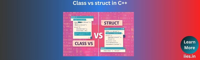 Class vs struct in C++: