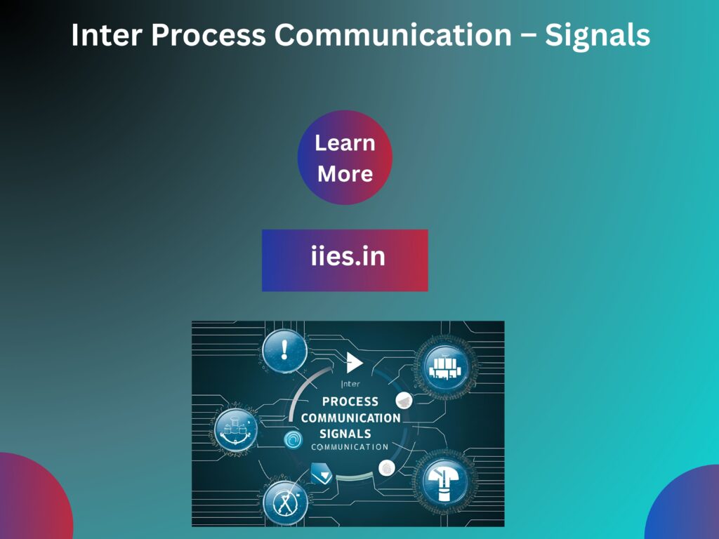 Inter Process Communication – Signals