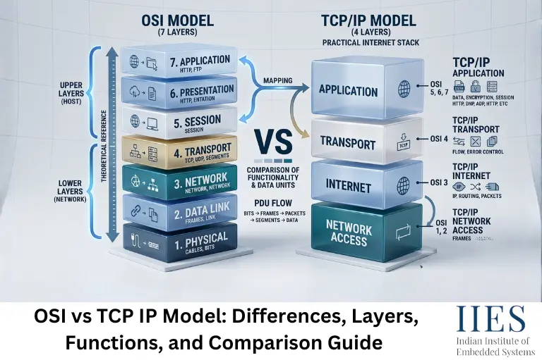OSI vs TCP IP Model Differences, Layers, Functions, and Comparison Guide