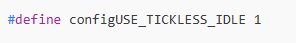 FreeRTOS tickless idle mode example on Arduino